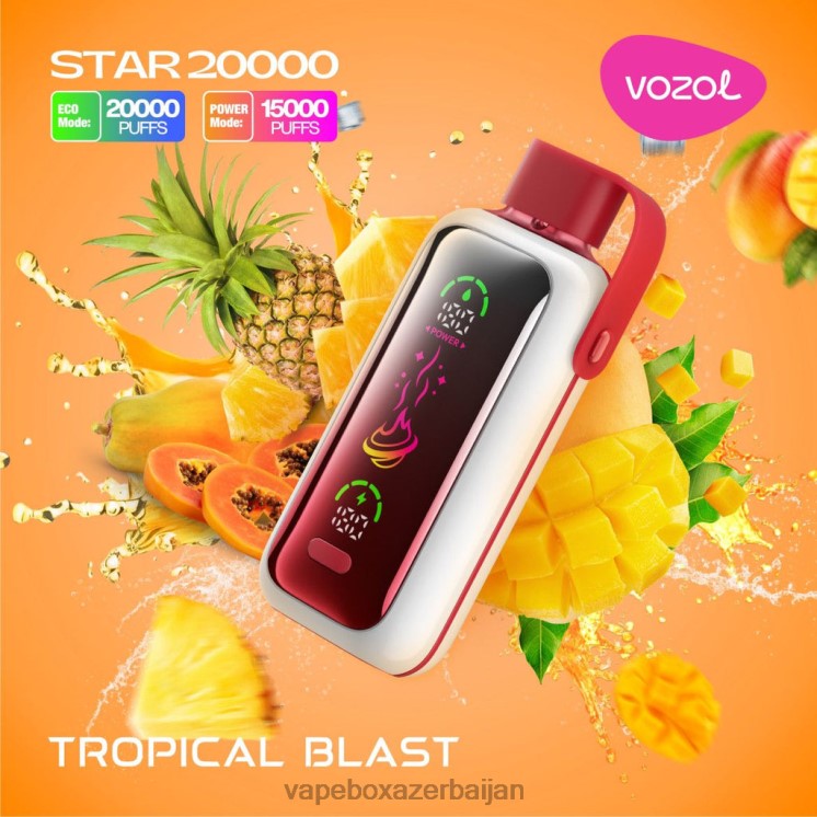 Vape Box Azerbaijan - VOZOL STAR 20000 DP2642 TROPICAL BLAST