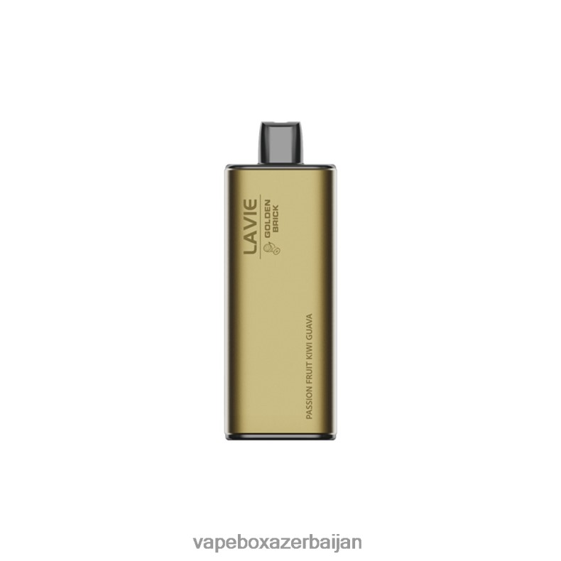 Vape Smoke - LAVIE GOLDEN BRICK 10000 Puffs Passion Fruit Kiwi Guava RD0L0B63
