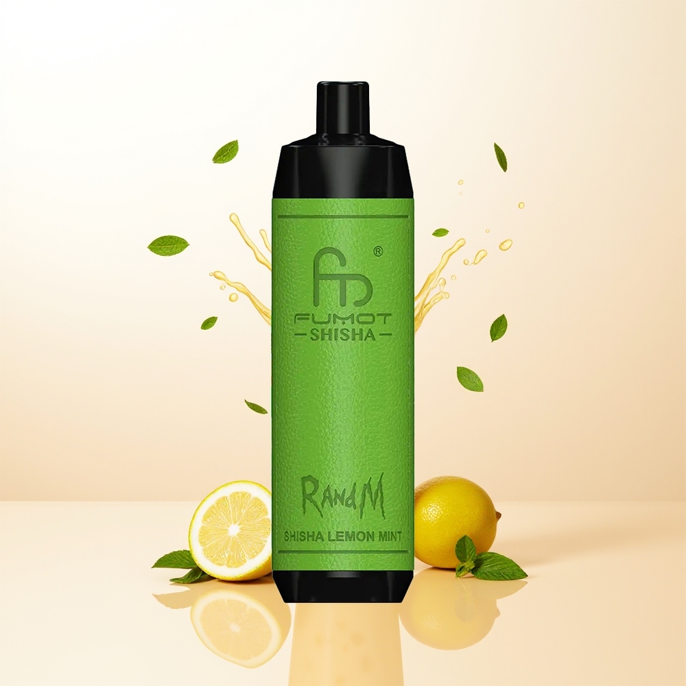 RandM Fumot Shisha 10000 Lemon Mint Mesh Disposable Vape