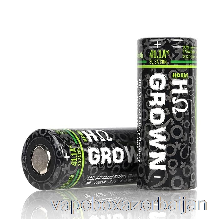 Vape Baku Hohm Tech GROWN 2 26650 4244mAh 30.3A Battery Grown2 - Single Battery