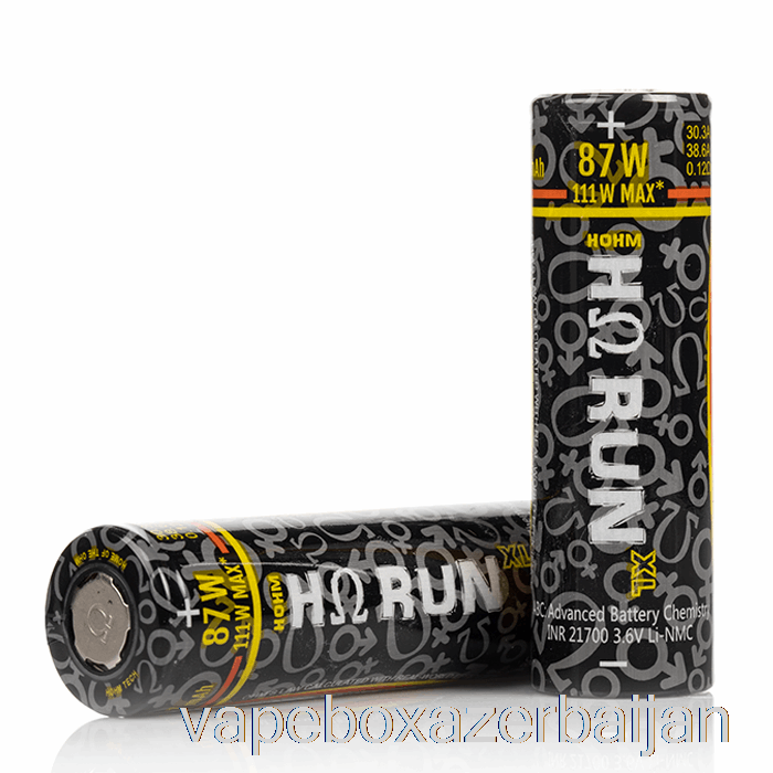E-Juice Vape Hohm Tech RUN XL 21700 4007mAh 30.3A Battery Two Batteries Pack