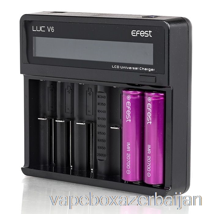 Vape Baku Efest LUC V6 6-Bay LCD Universal Charger