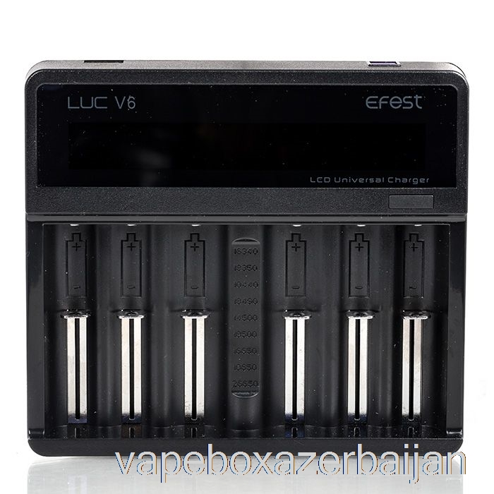 Vape Baku Efest LUC V6 6-Bay LCD Universal Charger