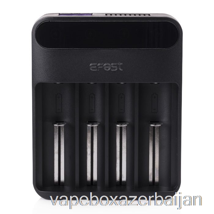 Vape Box Azerbaijan Efest LUSH Q4 4-Bay Intelligent LED Battery Charger