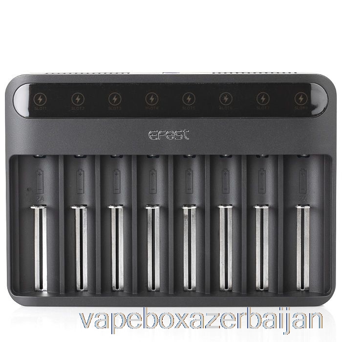 E-Juice Vape Efest LUSH Q8 8 Bay Intelligent Battery Charger