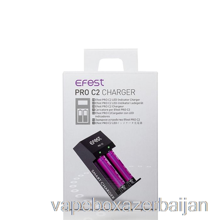 E-Juice Vape Efest PRO C2 2-Bay Smart Battery Charger