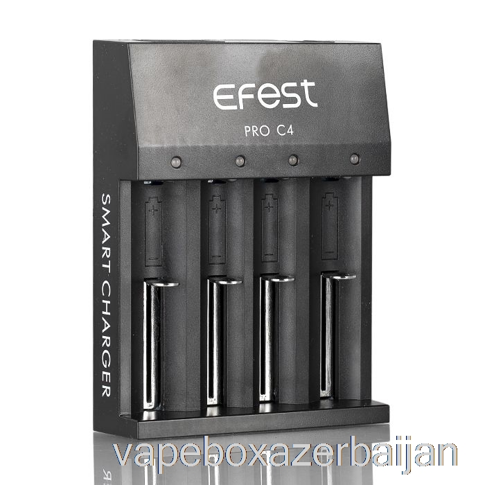 E-Juice Vape Efest PRO C4 4-Bay Smart Battery Charger