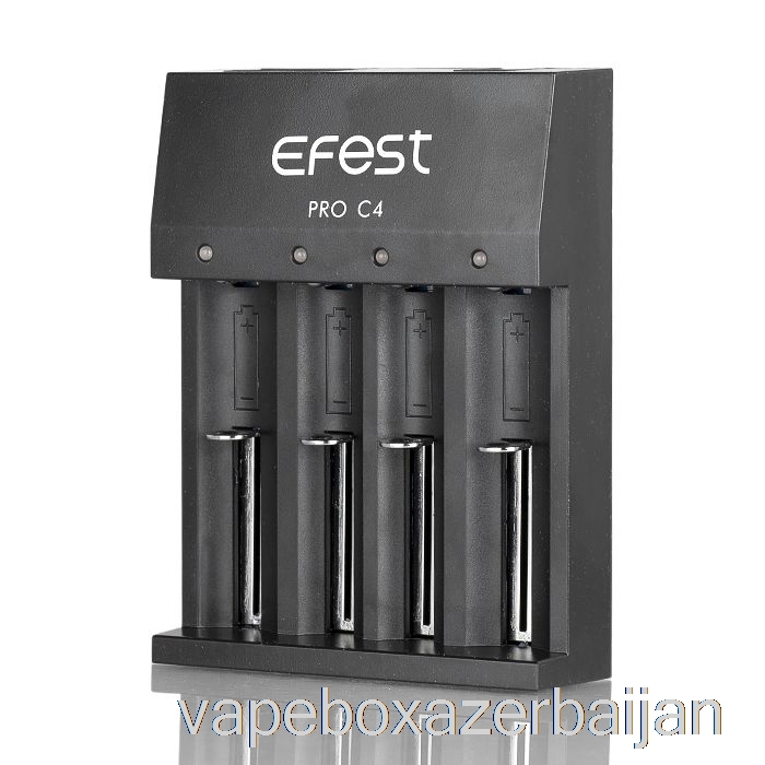 E-Juice Vape Efest PRO C4 4-Bay Smart Battery Charger