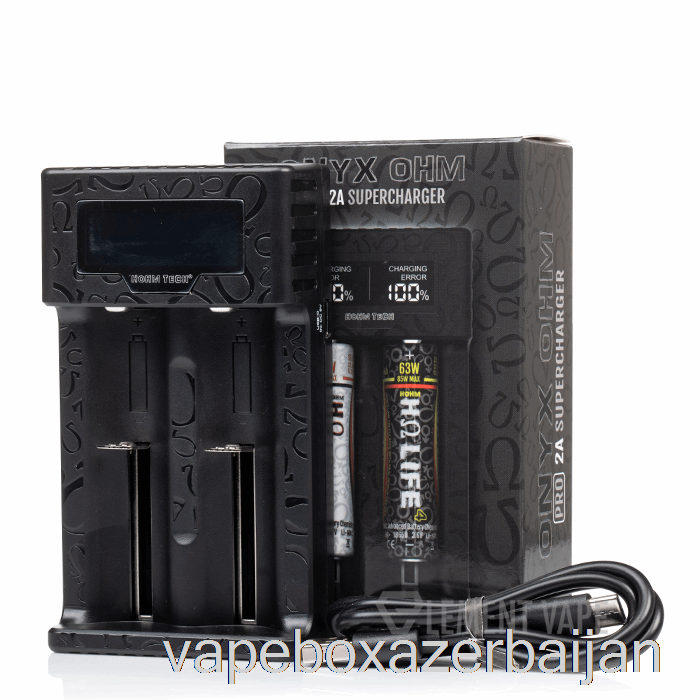 Vape Azerbaijan Hohm Tech Onyx OHM 2A Matrix Display Charger 2-Bay Charger