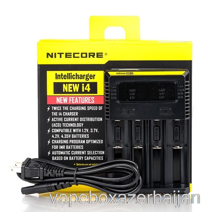 Vape Azerbaijan Nitecore i4 Battery Charger V2 (4-Bay)